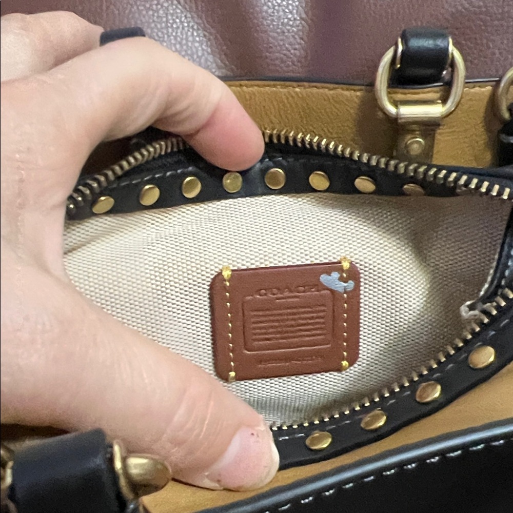Coach Black Studded Women's Mini Bag - Picture 6 of 12